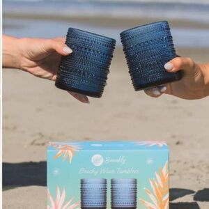 Beachy Wave Tumblers - Pacific Blue